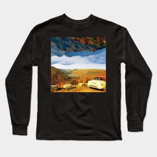 Autumn Hills - Surreal/Collage Art Long Sleeve T-Shirt